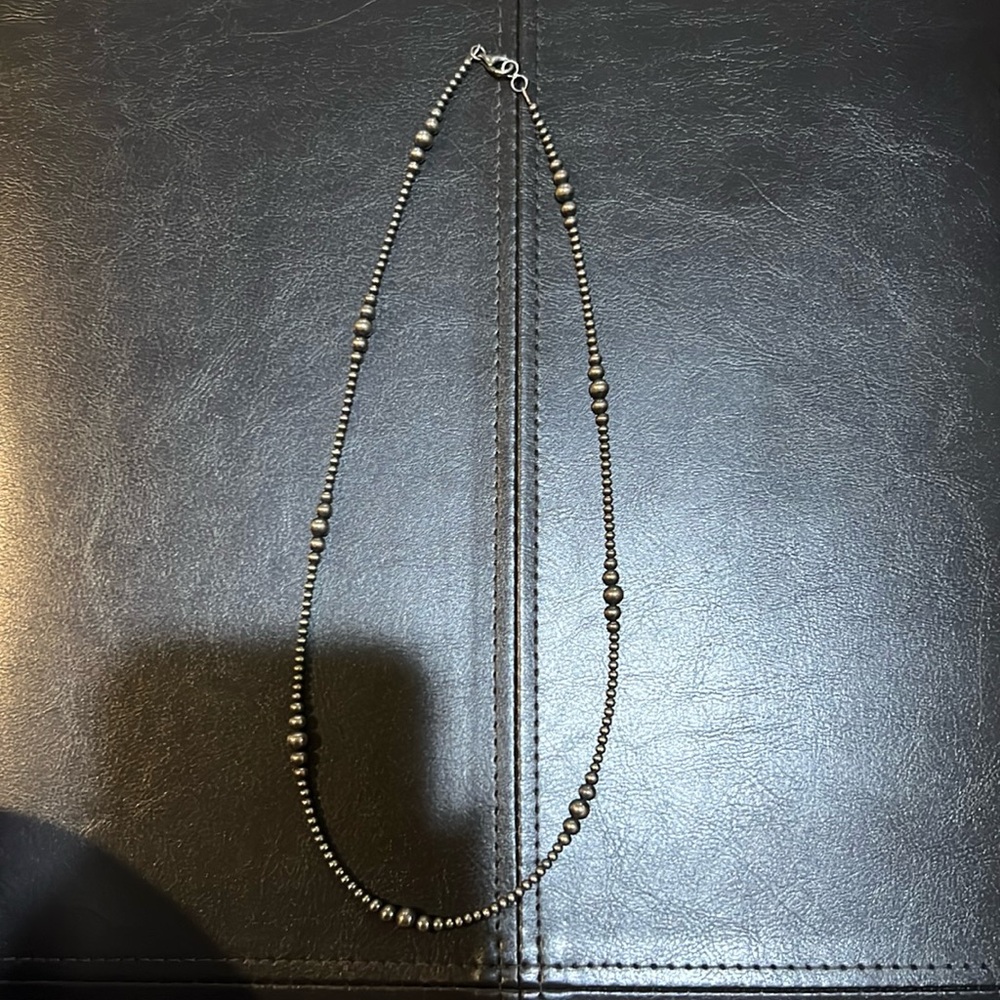 24in graduated navajo pearl necklace
